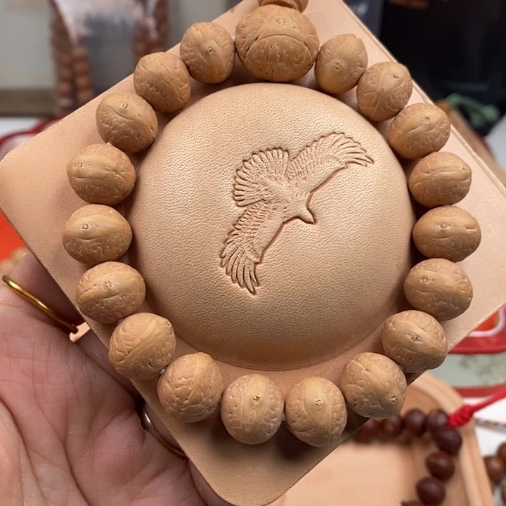 凤眼菩提手串柯***?14同树实心