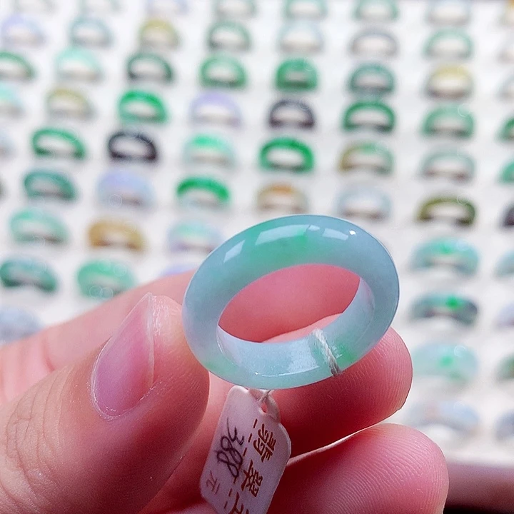 翡翠未镶嵌戒指16号