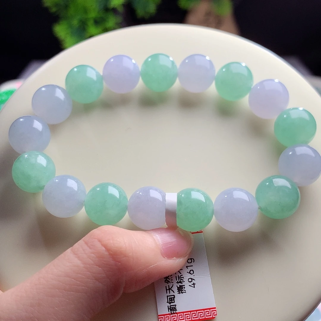 翡翠未镶嵌手串卡12