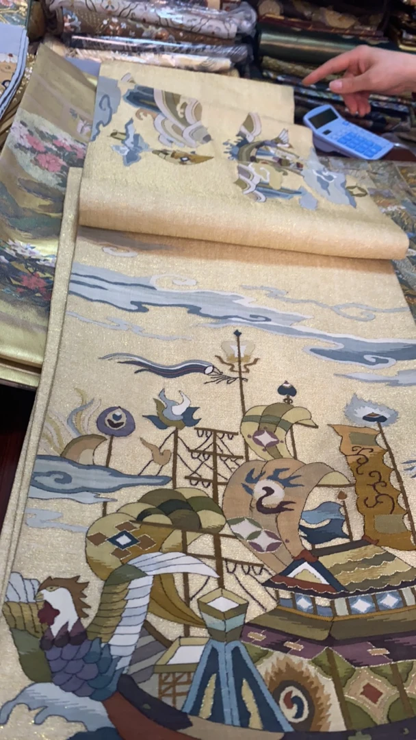 唐锦桑蚕丝正绢面料