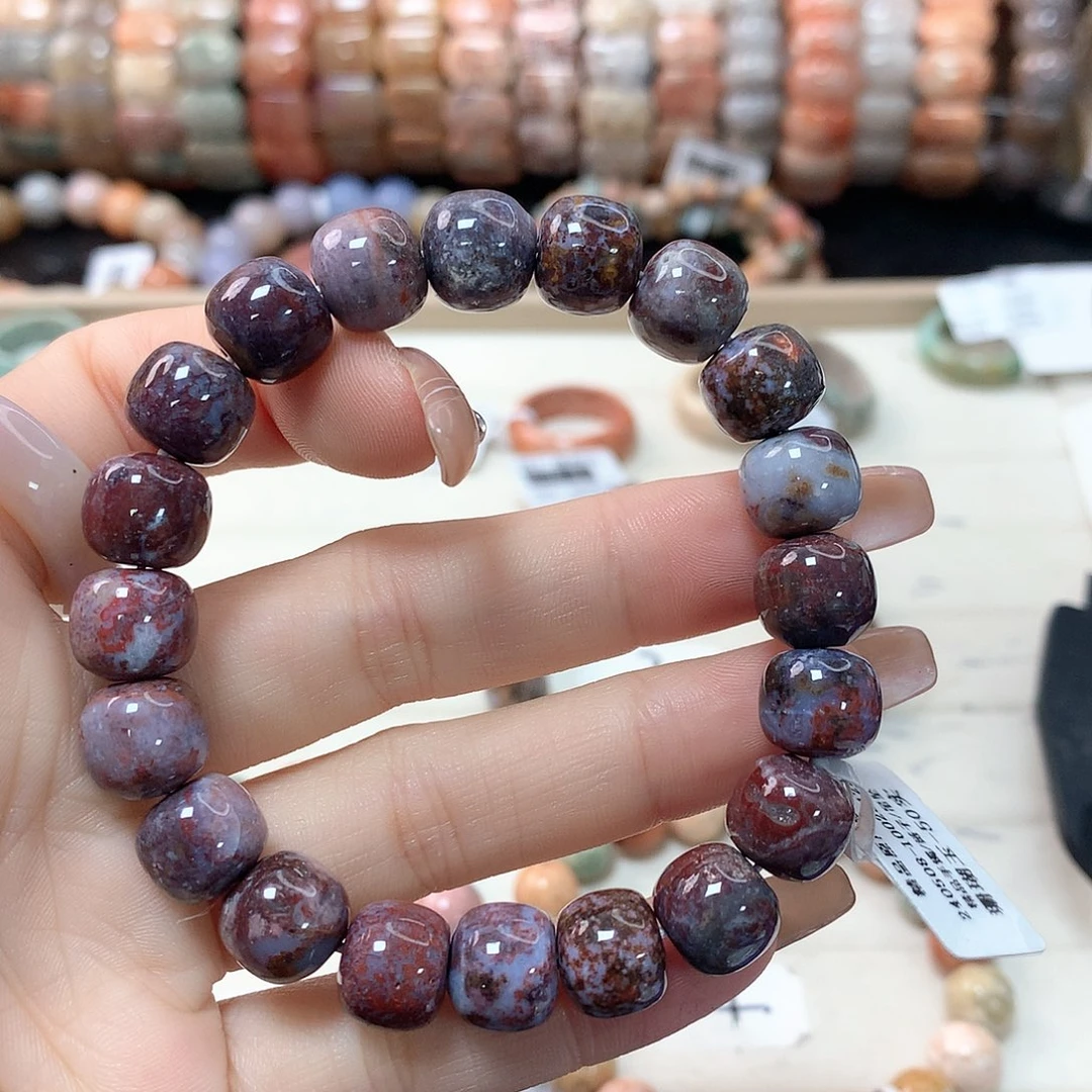 硅化珊瑚（珊瑚玉）手链未镶嵌用****?252