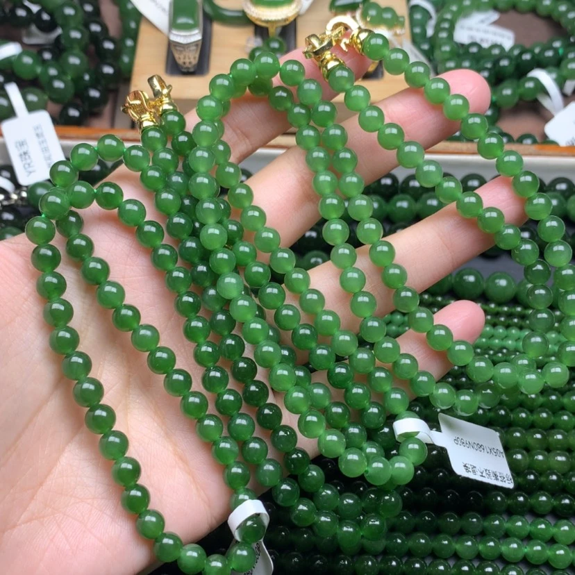 【闪购商品】颈饰未镶嵌和田玉（碧玉）人*6