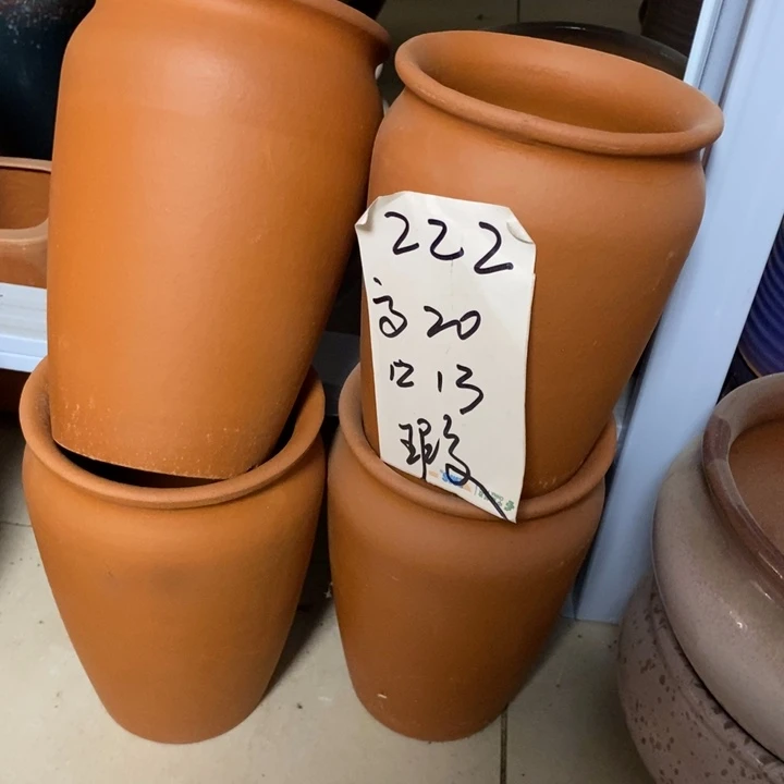 粗陶红陶绿植花盆222
