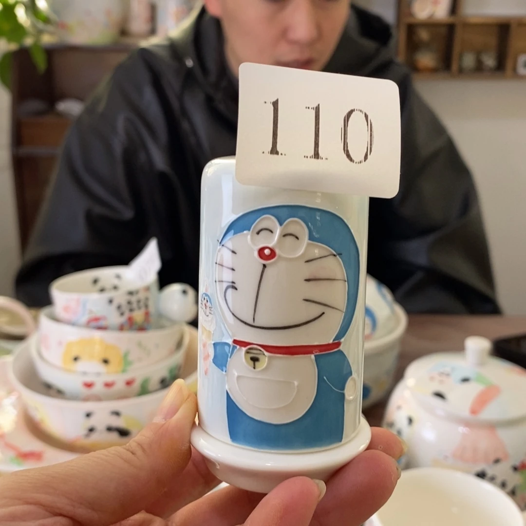 瓷片景德镇釉下彩手绘