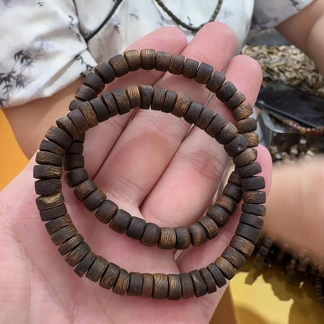 沉香沉香碎屑张勺子 99 沉算盘珠单圈多样性发一