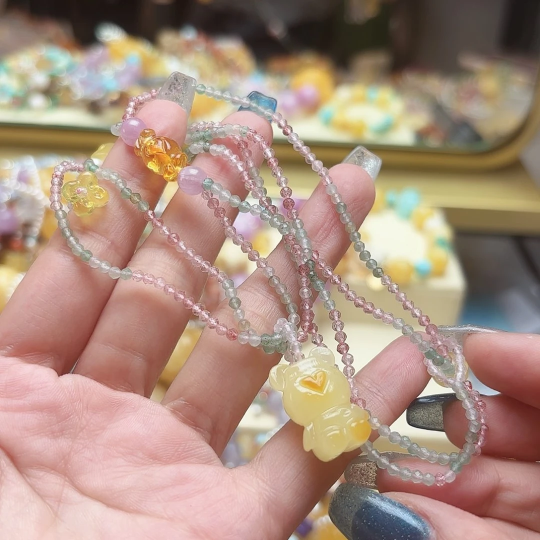 未镶嵌琥珀手链琥珀