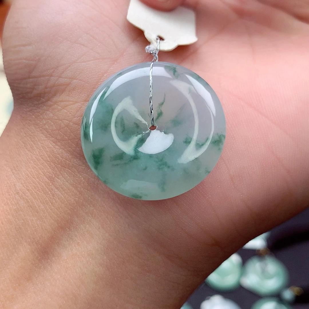 翡翠未镶嵌颈饰64 尺寸27.2-6