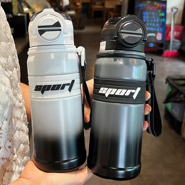 运动保温杯男士户外便携大容量水壶316不锈钢女学生新款车载水杯