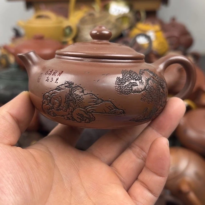 紫砂茶壶内盖开裂