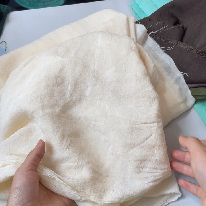 天丝（莱赛尔纤维）米黄色天丝棉2米