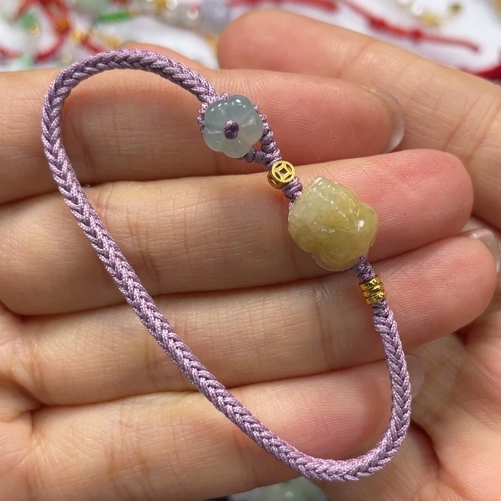 翡翠未镶嵌手绳16手围