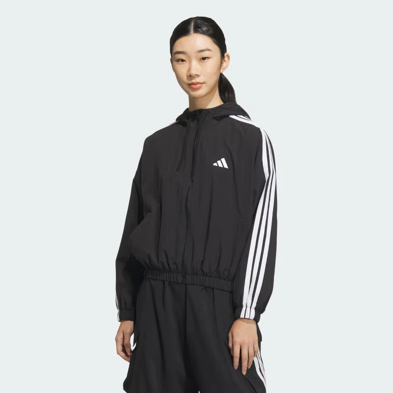 阿迪达斯 （adidas）女 运动型格系列 W 3S WV WB 梭织夹克 JZ2162