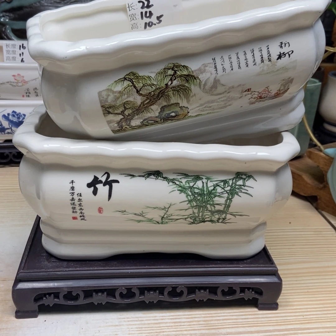瓷片陶瓷花盆陶瓷艺术