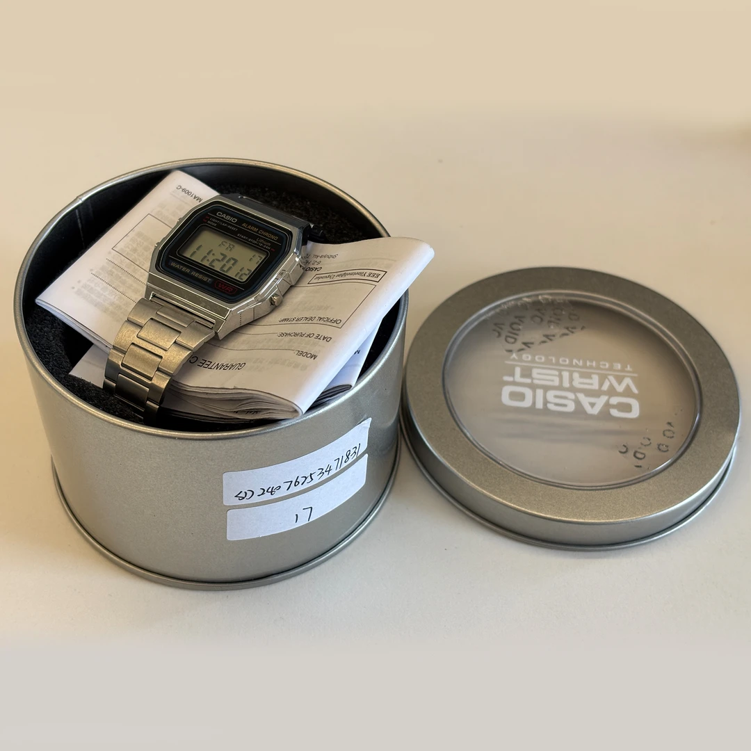 99新 Casio/卡西欧 YOUTH系列复古经典小方块石英机芯A158WA-1