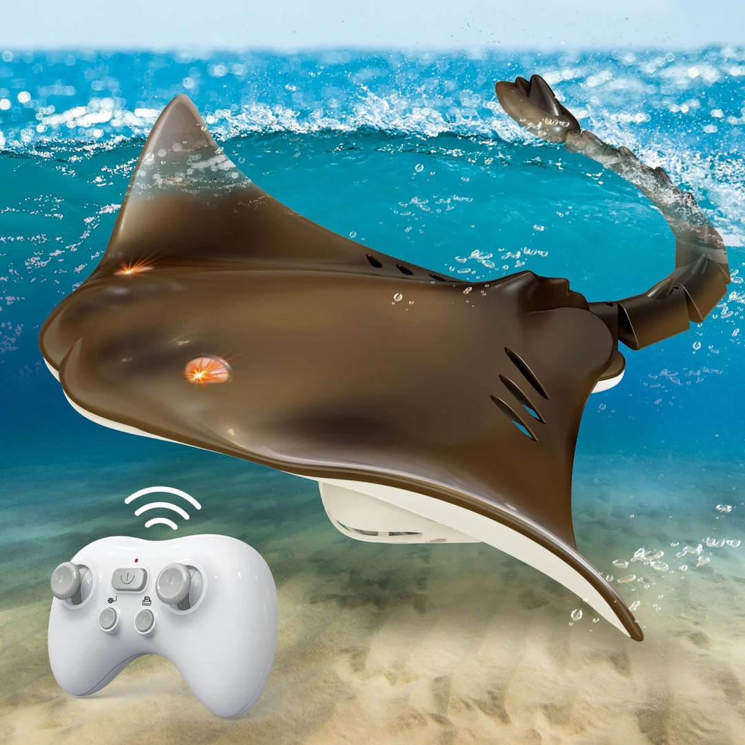 遥控鲨鱼玩具高级黑科技可潜水儿童生日礼物男孩仿真巨齿大白鲨鲸
