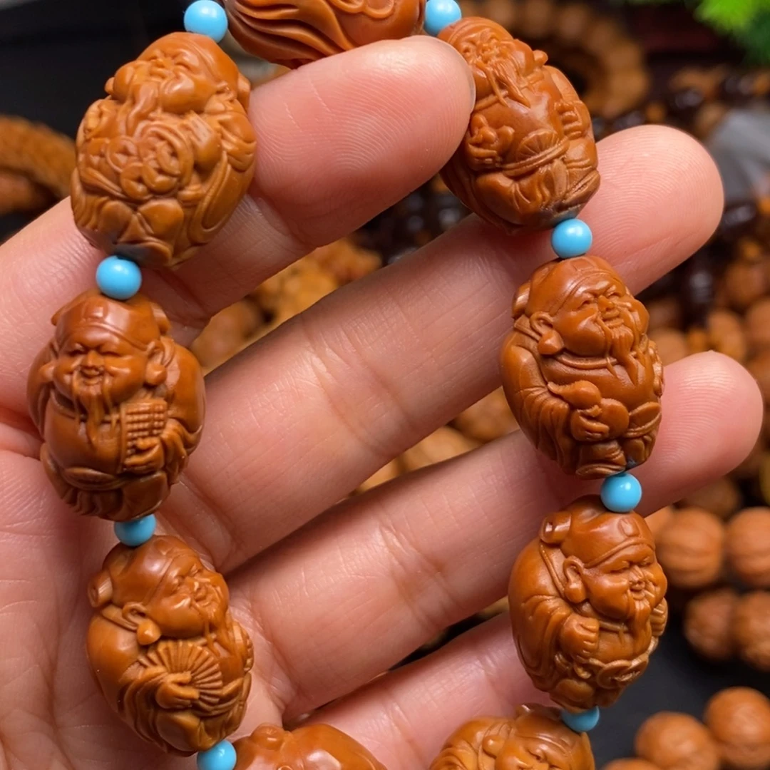 菩提籽类猴头核桃手串手链项链吊坠