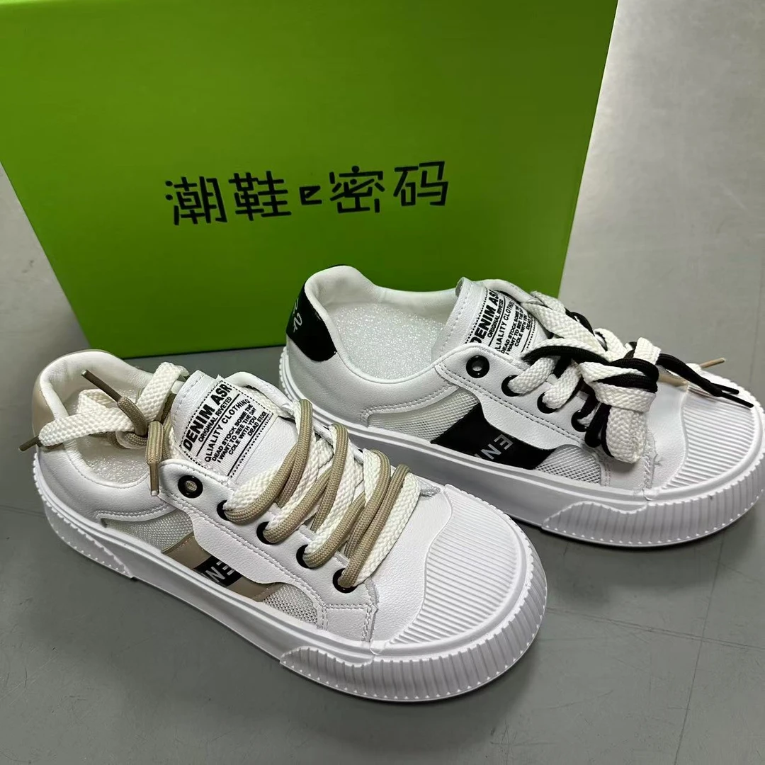 （F12）德迅学生运动鞋韩版拼色舒适网纱老爹鞋夏季港风橡胶发泡