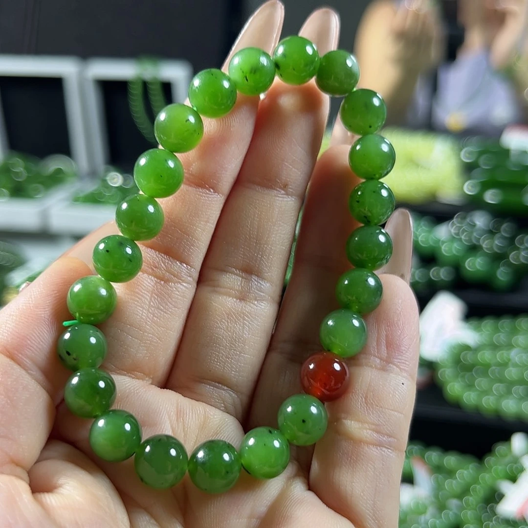 手链未镶嵌和田玉（碧玉）8