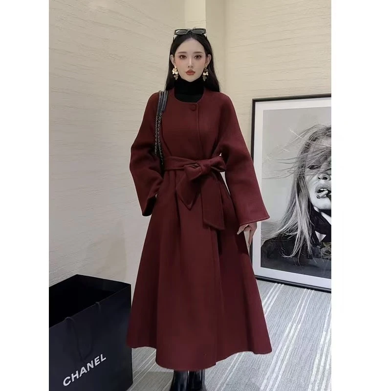 301号安哥拉红大衣限量款高级质感分尺码