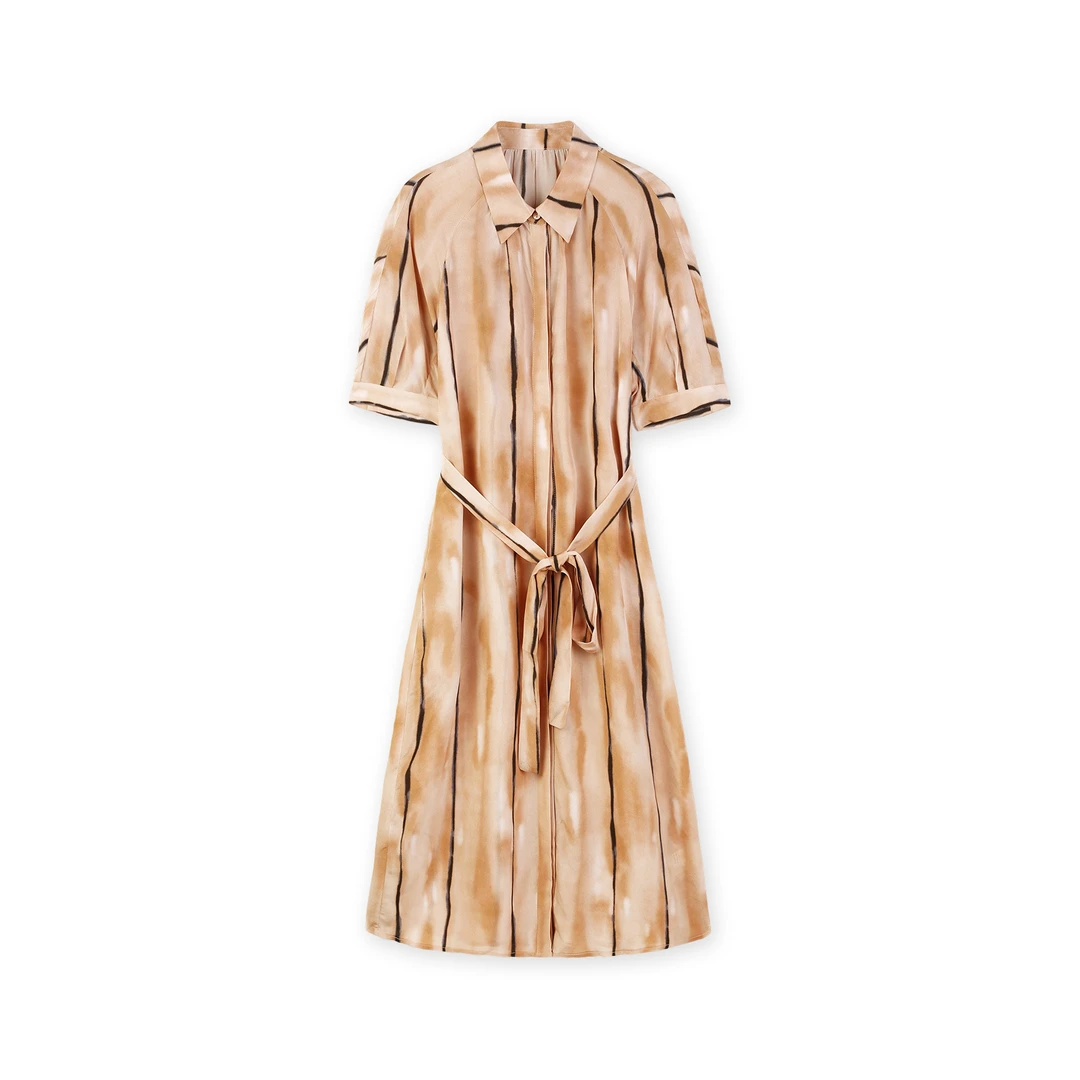 【十一专属】（左谜）桑蚕丝连衣裙JEXCH-70012