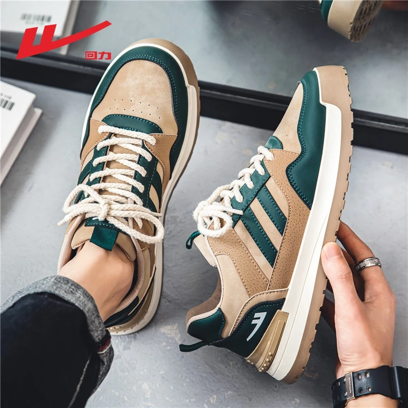 回力男鞋春季新款青少年时尚潮流板鞋男士厚底耐磨爆款休闲潮鞋子