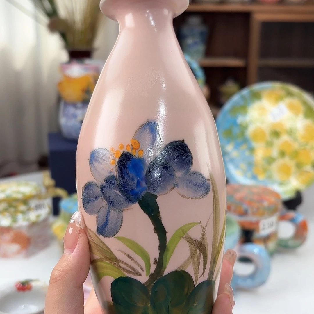 景德镇手绘高温釉下彩陶瓷茶具
