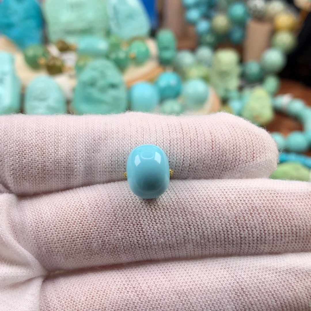 绿松石未镶嵌珠宝奇石11.2mm