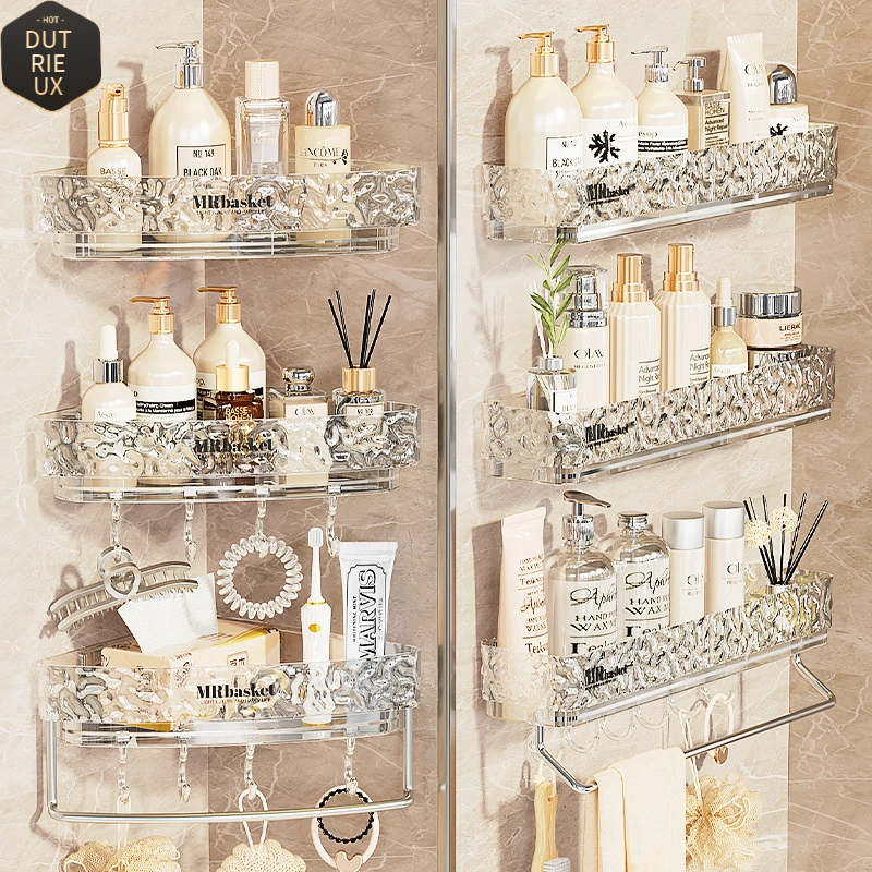 卫生间三角置物架浴室厕所洗手间洗漱台淋浴房架子壁挂免打孔收纳