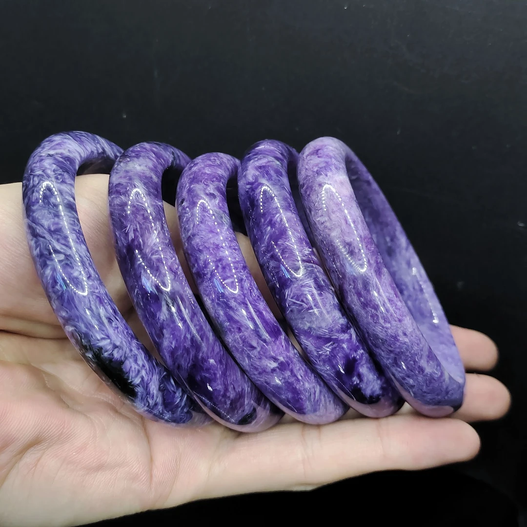 【老三珠宝】紫龙晶宽条手镯W8RL【多样性发其一】圈口52-62mm