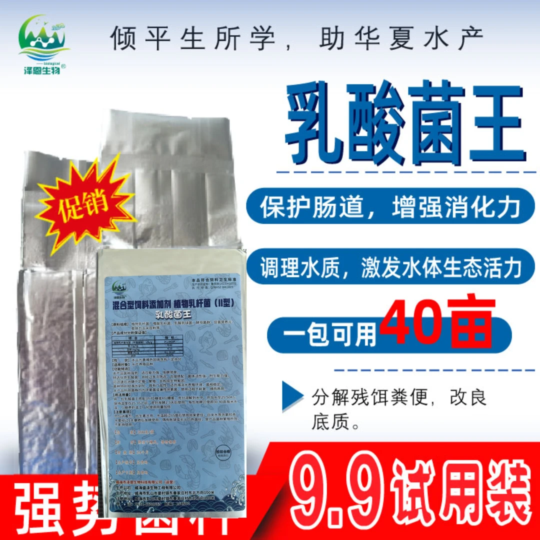 泽恩生物水产养殖专用乳酸菌砖有效控PH值稳藻相发酵复合乳酸菌