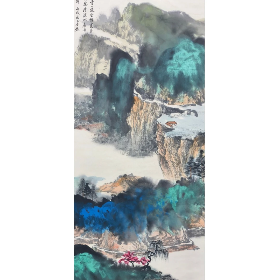 张  山水立轴图 137*67约8.2平尺