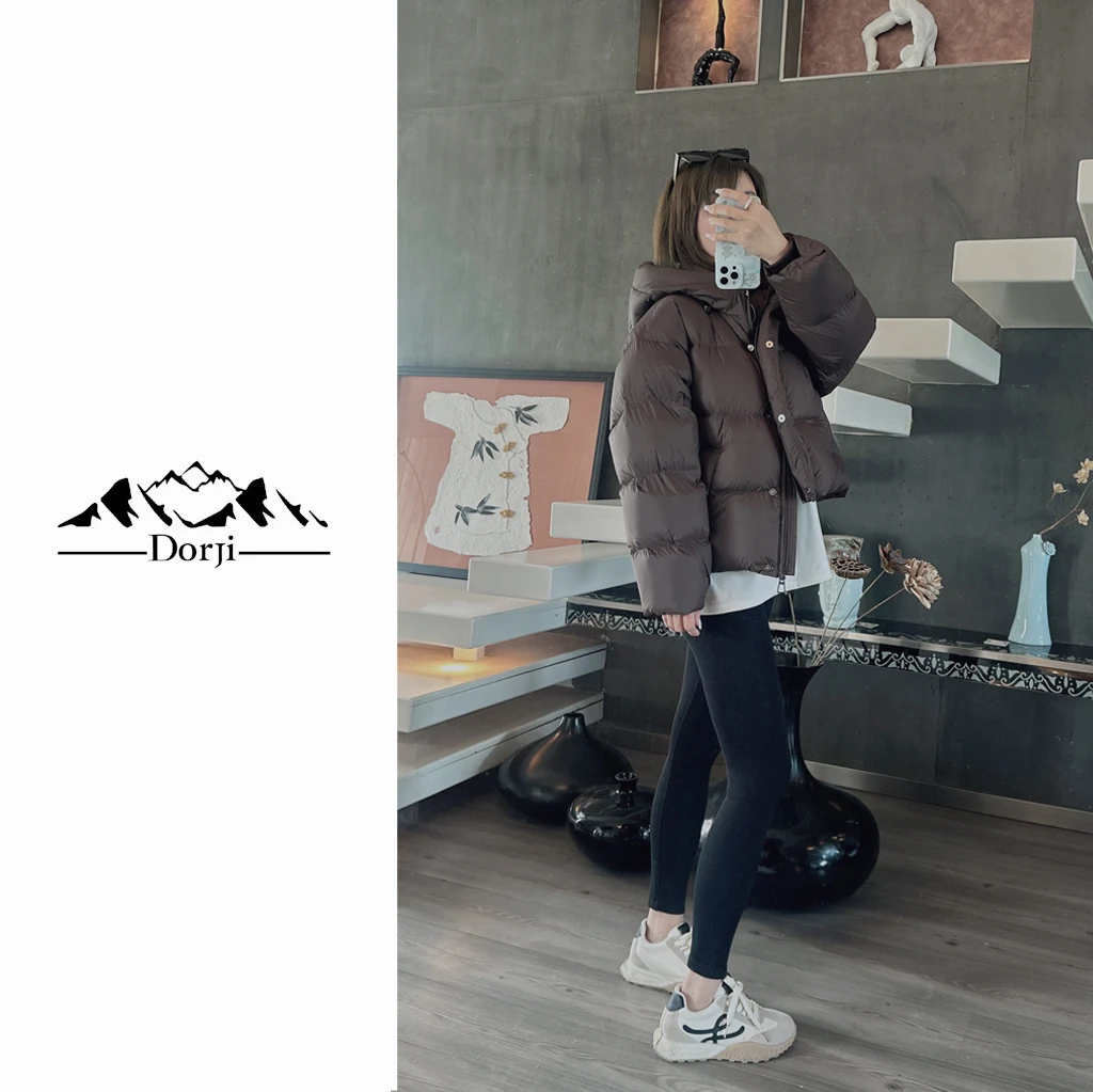 DORJI-女装-新国标95白鸭绒羽绒服轻奢时尚连帽冬季DJ251YR269
