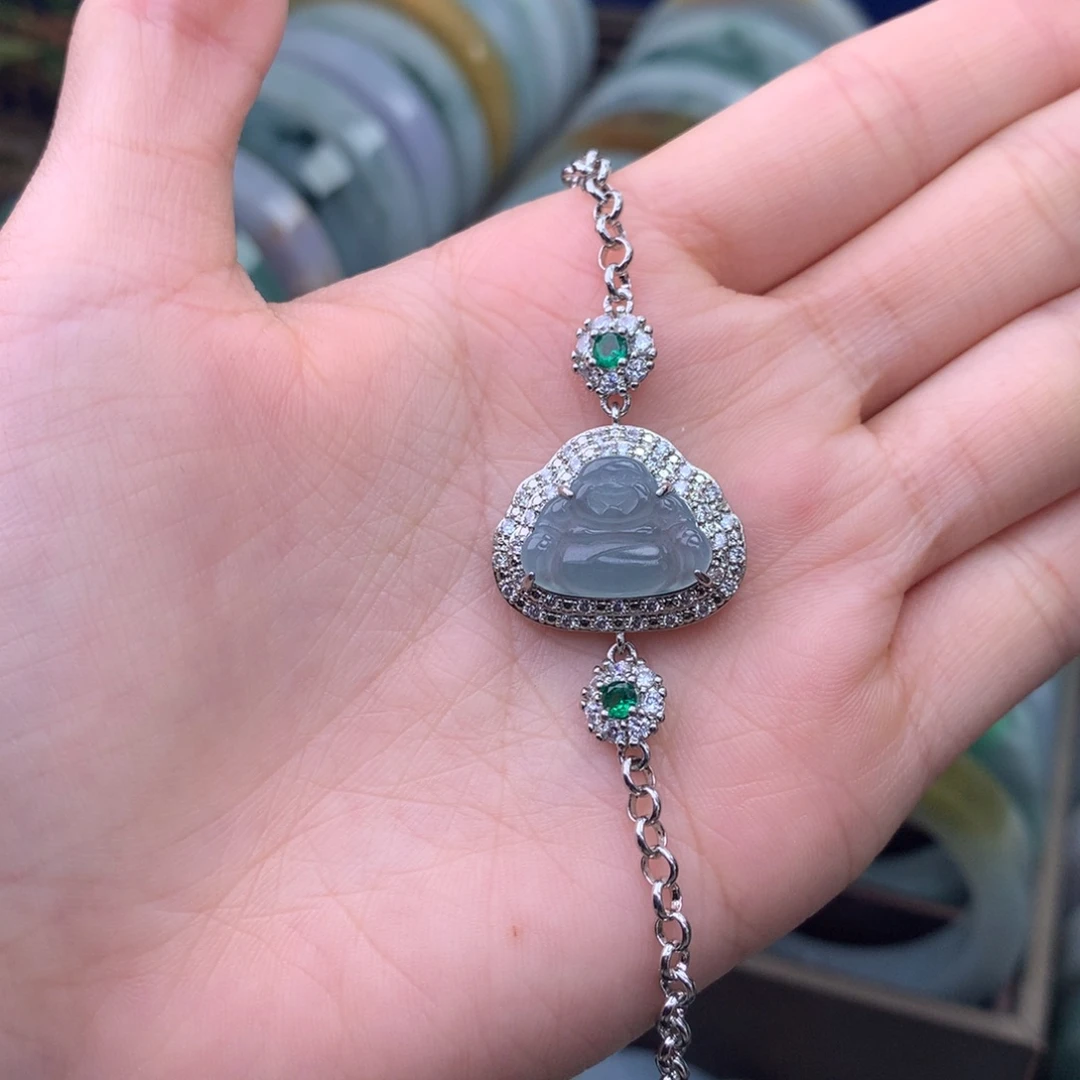 翡翠未镶嵌手链手链