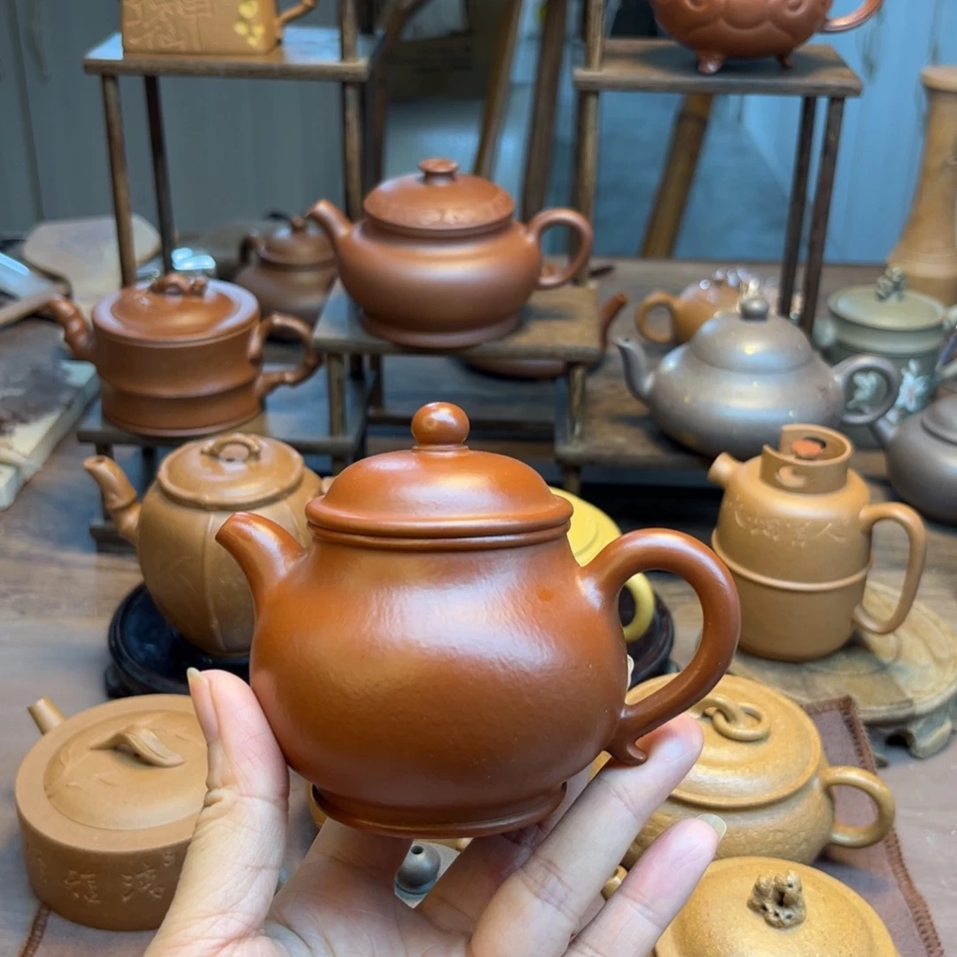 三***明茶壶紫砂手工制作