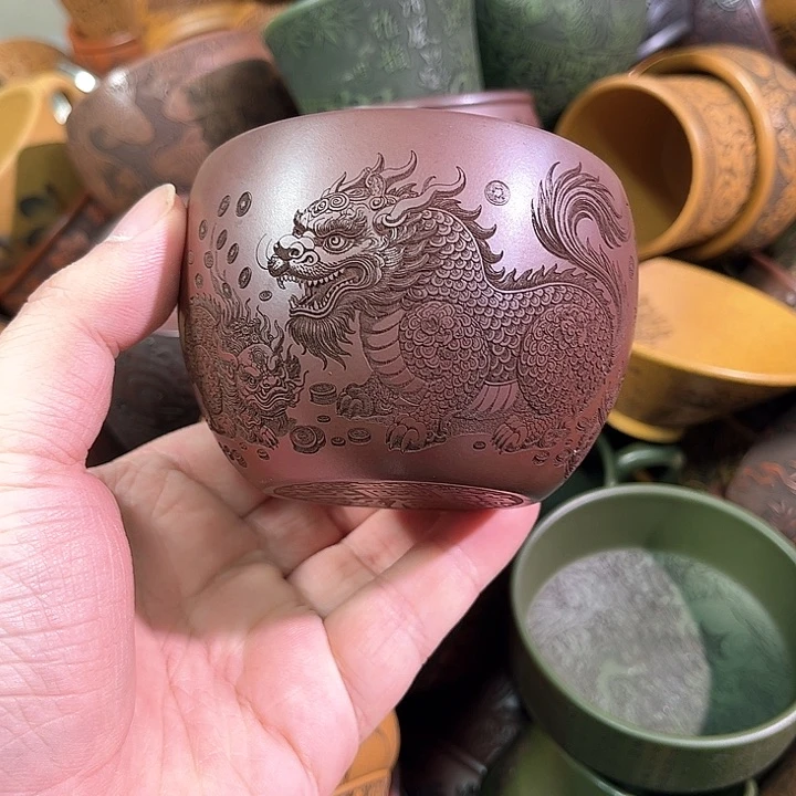 茶杯紫砂全手工紫砂主人杯