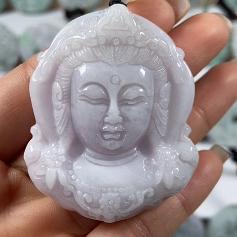 翡翠颈饰未镶嵌观音福利