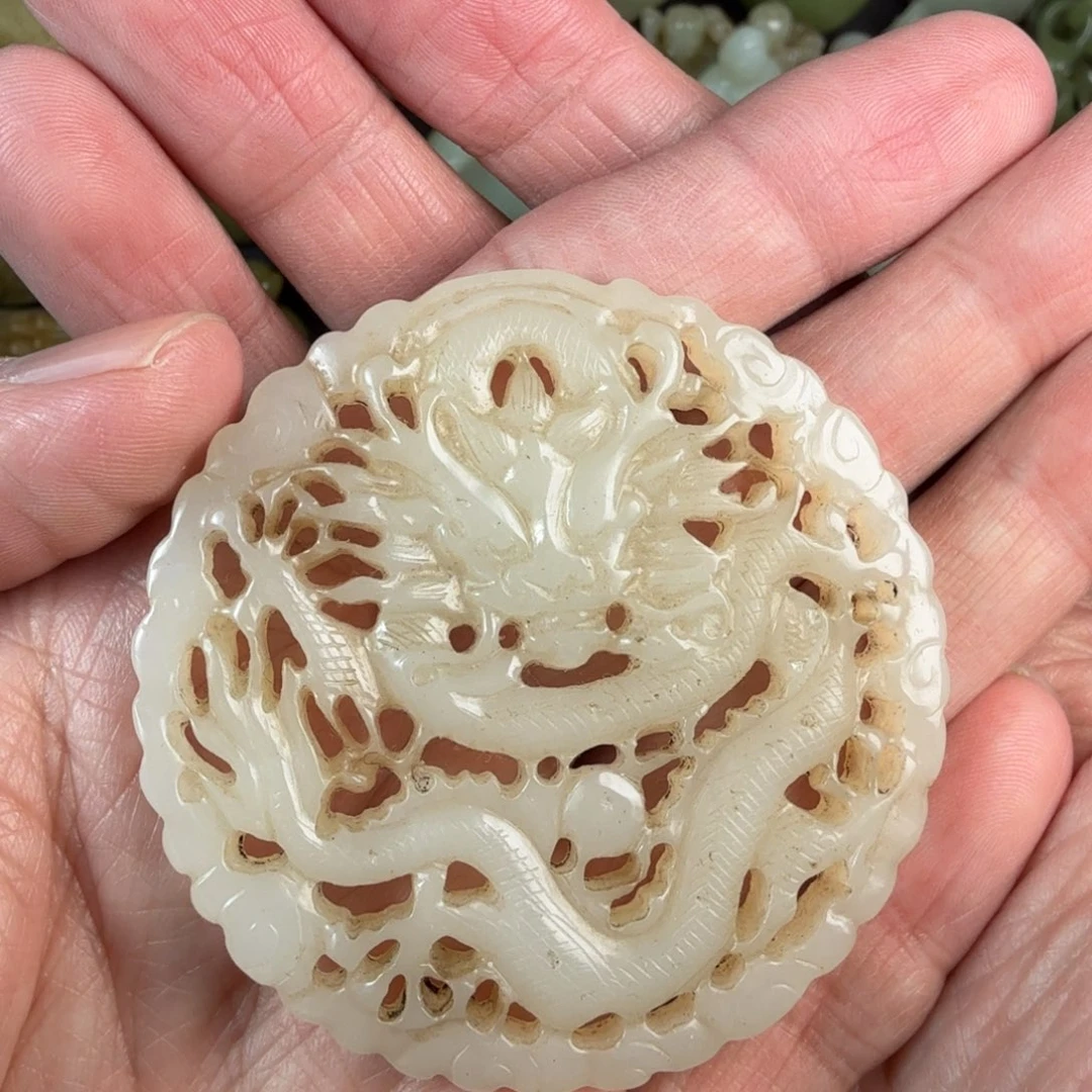 和田玉未镶嵌挂件