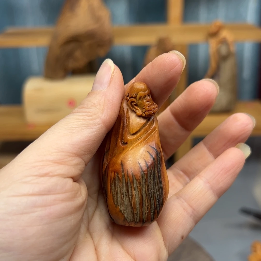 柏木崖柏木摆件手把件40