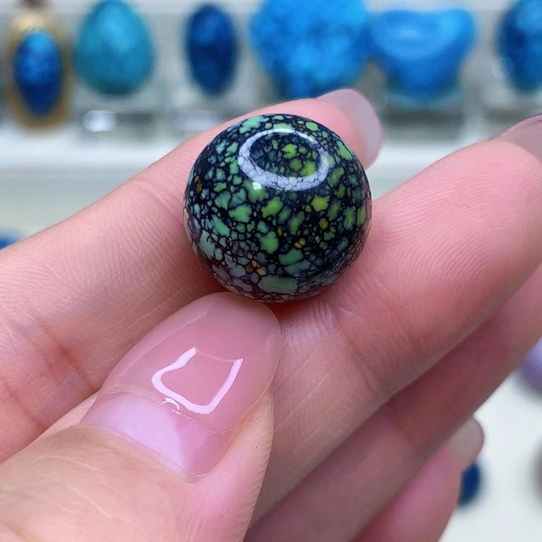 绿松石未镶嵌三彩随行