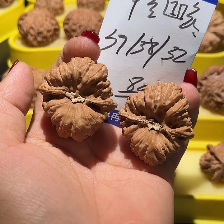 把件桃核平谷凹底