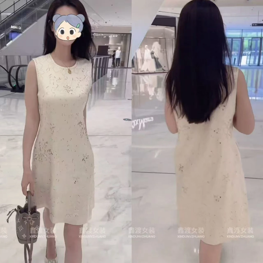 2025夏季新款时尚显瘦气质女士网红洋气连衣裙百搭款D9784