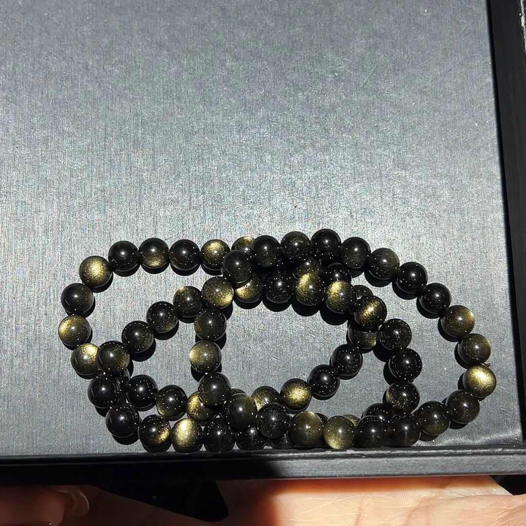 林***'未镶嵌黑曜岩手链