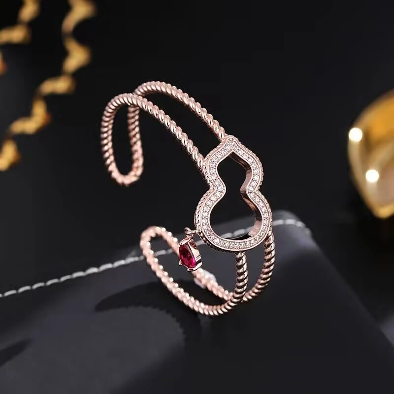 铜合金合成锆石手镯 《货号7141》葫芦手镯