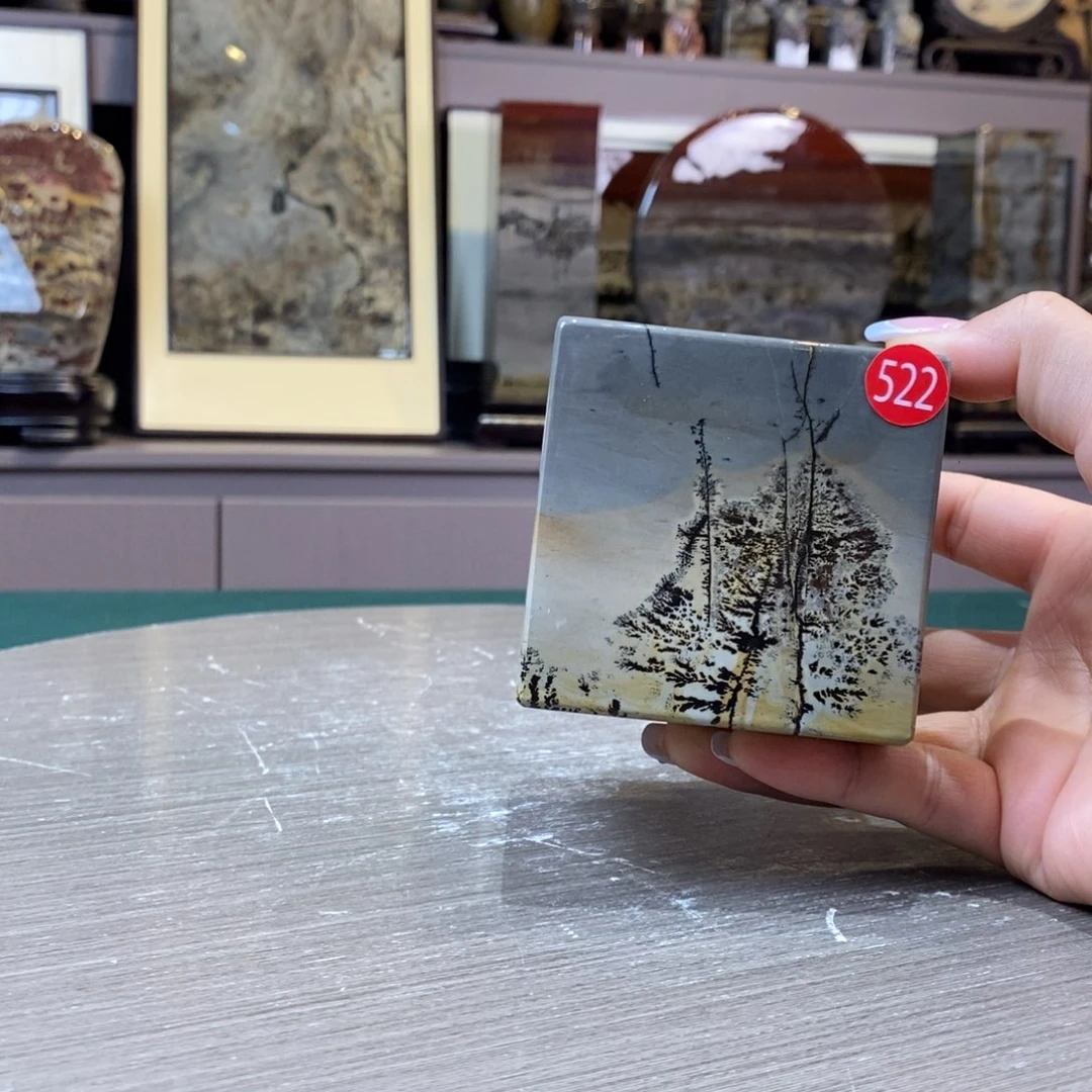 石材广西国画石草花石