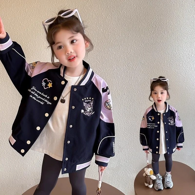 女童外套2025春秋季儿童活力棒球服韩版长袖夹克衫中小童运动开衫