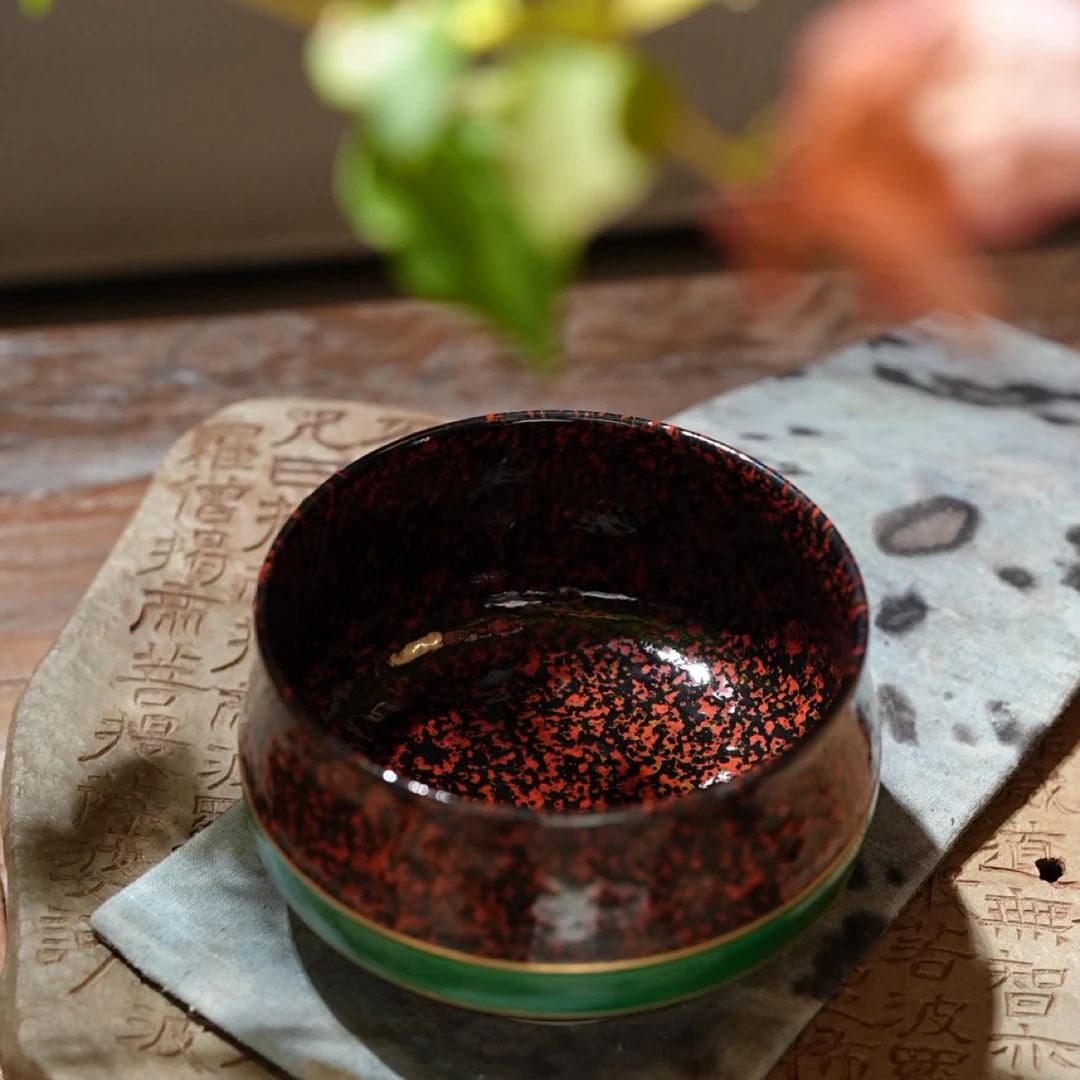 【星星】瓷唐里—天目红帝王翡翠绿釉建水水洗