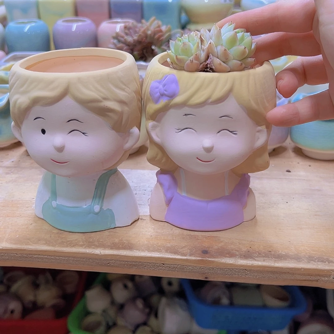 陶瓷花盆当场满12包邮