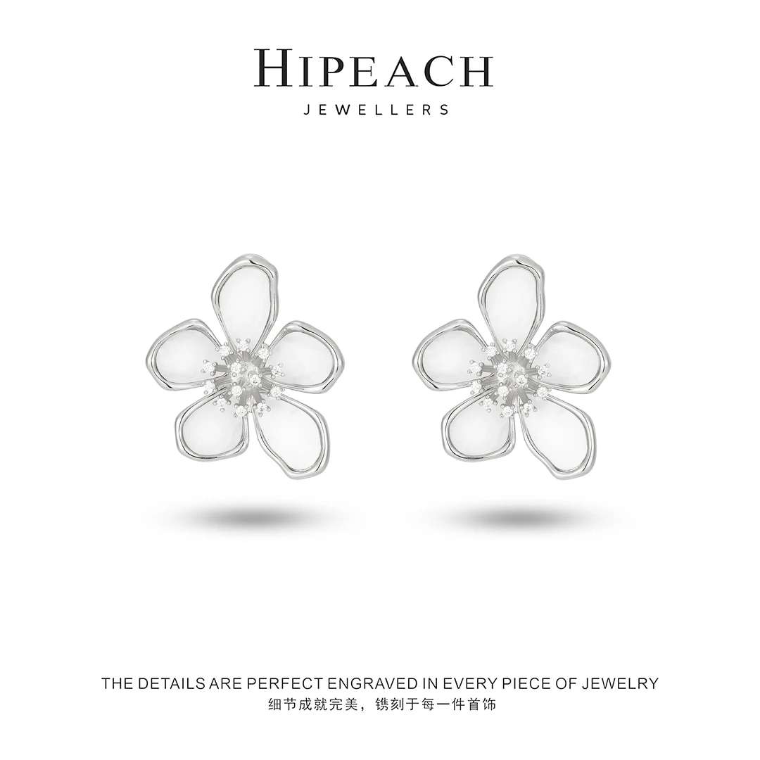 镀K金 铃兰幽语花朵耳环HTYJ009