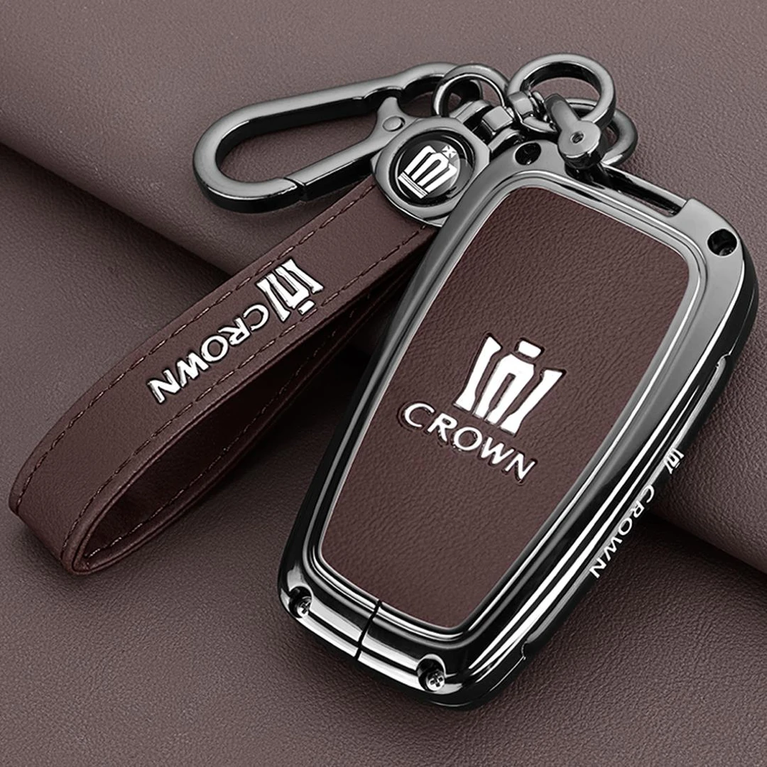 适用2024款丰田皇冠陆放钥匙套13代14代老皇冠专用汽车金属扣壳男