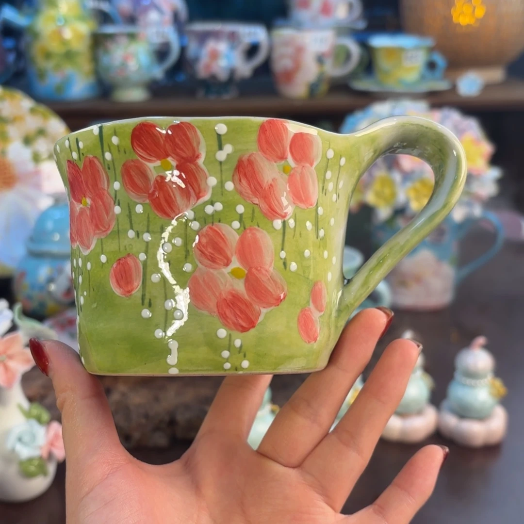 景德镇手绘高温釉下彩陶瓷茶具